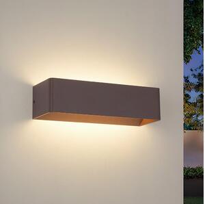 Brilagi - Lampada da parete per esterni LED DONNANI/12W/230V 30 cm marrone IP44