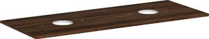 Hansgrohe Xelu Q Console avec 2 découpes rondes, 1360x550, pour vasque à poser, sans trou pour robinet, 54118630, 54118630