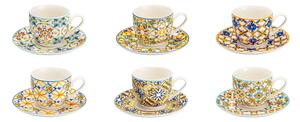 Set di 6 tazze con piattini Medicea - Brandani