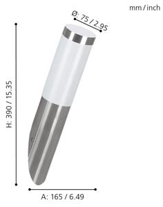 EGLO 81753 - Applique da esterno HELSINKI 1xE27/15W/230V IP44
