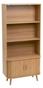 Libreria di colore naturale con effetto rovere 80x172x40 cm Elia – Casa Selección