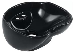 Vasca lavatesta professionale in ceramica nera