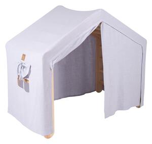 Pikler triangolo montessori azzurro/di colore naturale in pino massiccio 112x61x94 cm Montessori – Meowbaby