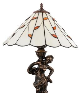 Brilagi - Lampada da tavolo Tiffany in vetro colorato FOLIA 1xE27/60W/230V