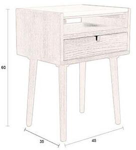 Comodino marrone Arda – Dutchbone