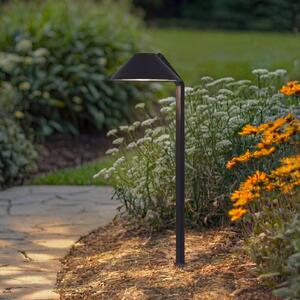 Lindby Lampada LED con picchetto Capelo, nera, metallo, 77 cm Capelo, Nero, Alluminio, Moderno