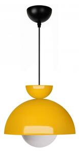 Lampadario giallo con paralume in metallo ø 25 cm Arta – Opviq lights
