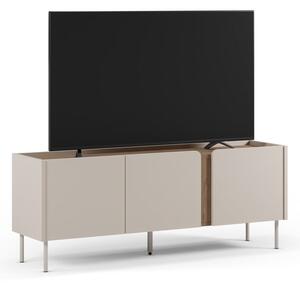 Mobile TV effetto rovere in colore crema-naturale 140x53x35 cm Lucile - Marckeric