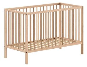 Lettino in legno di pino di colore naturale 60x120 cm DINO - Vipack