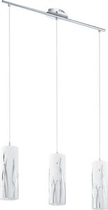 Eglo 92741 Rivato lampada a sospensione a 3 luci in cromo bianco