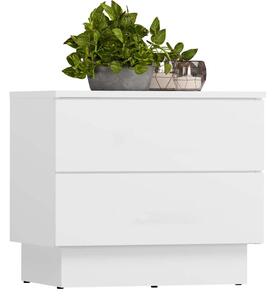 Comodino AMBER 2S, 2 cassetti, bianco