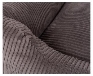 Cuccia per cani Knuffelwuff in velluto a coste con carattere intrecciato a mano Olivia XL 105 x 75 cm marrone-grigio
