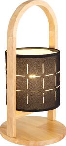 Globo Lighting lampada da tavolo in legno colore naturale, 1x E14