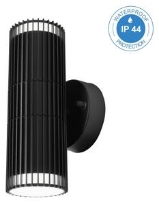 Faretto da parete per esterni LANTHEA 2xGU10/11W/230V IP44 nero