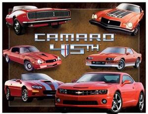 Cartello in metallo Camaro 45th Anniversary