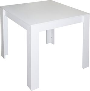 Tavolo da pranzo >Pit< bianco opaco - 80x75x80 cm (LxAxP)