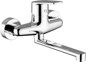 TEOREMA Miscelatore Monocomando Lavello a Muro colore Cromo Sonic - 8C500