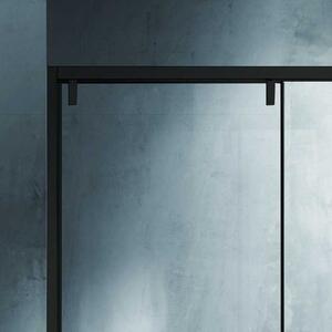 Porta doccia 150cm scorrevole con profilo nero vetro 8mm | KSA4000B - KAMALU
