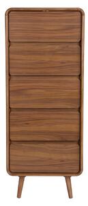 Cassettiera marrone in frassino massiccio 45x112x40 cm Rise – Zuiver