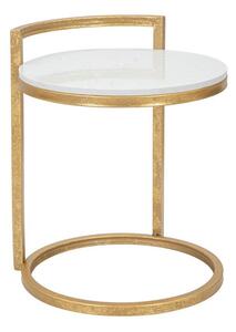 Tavolino rotondo con piano in marmo ø 40,5 cm Round Marble – Mauro Ferretti