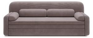 Divano marrone allungabile/con contenitore e rivestimento in velluto a coste 236 cm Elioss – ELTAP