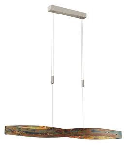 Lampada a sospensione Lian LED con superficie ossidata