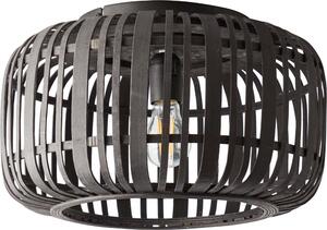 BRILLIANT Lampada a soffitto, diametro 40 cm, modello Woodrow, colore nero, grado di protezione IP20, attacco E27, 60 Watt, dimmerabile, adatta per lampadine standard