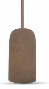 V-TAC VT-7668 Lampadario pendente 1MT E27 in calcestruzzo Ф50mm IP20 marrone - SKU 3749