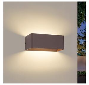Brilagi - Applique da esterno LED DONNANI LED/7W/230V 20 cm marrone IP44