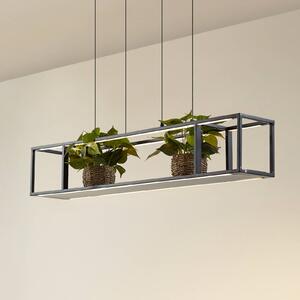 Lucande Lampada LED a sospensione Estante, nera, dimmerabile Estante Lucande,, Nero, Soggiorno / Sala da pranzo, Metallo, Moderno