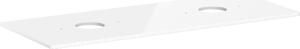 Hansgrohe Xelu Q Console avec 2 découpes rondes, 1360x550, pour vasque à poser, sans trou pour robinet, 54118050, 54118050