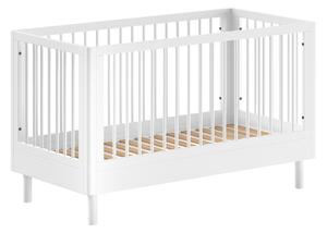 Lettino bianco in faggio massiccio 70x140 cm Forrest – Vipack