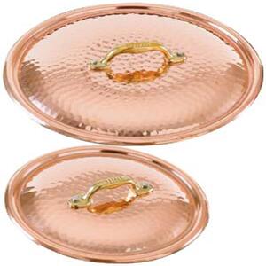 Coperchio in rame Martellato Stagnato � 16 cm linea Luxury Line