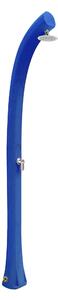 Doccia Solare da Esterno in Resina New Happy BLUE, per Giardino, 26L Dimensioni 21,5x20x h 225 cm peso 12 kg ,Miscelatore Arkema per scegliere la temperatura dell'acqua desiderata