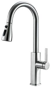 Rubinetto da cucina estraibile con 3 modalità di erogazione dell'acqua