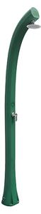 Doccia Solare da Esterno in Resina New Happy VERDE SCURO, per Giardino, 26L Dimensioni 21,5x20x h 225 cm peso 12 kg ,Miscelatore Arkema per scegliere la temperatura dell'acqua desiderata