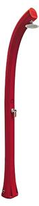 Doccia Solare da Esterno in Resina New Happy RUBY, per Giardino, 26L Dimensioni 21,5x20x h 225 cm peso 12 kg ,Miscelatore Arkema per scegliere la temperatura dell'acqua desiderata