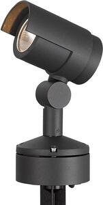 Lucande Faretto a picchetto LED a terra Beatrix, antracite, alluminio, 45,7 cm