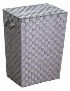 Cesto Portabiancheria in poliestere grigio rettangolare cm 40x30xh53