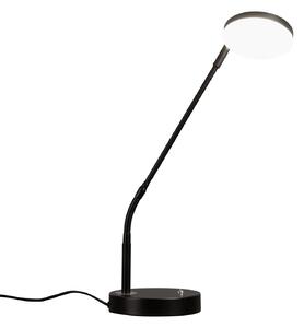 FISCHER & HONSEL Lampada da tavolo a LED Sorento, dimmerabile, Nero, Soggiorno / Sala da pranzo, Metallo, Moderno, Lampada da tavolo LED