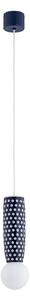 Argon 8937 - Lampada a sospensione con cavo BOLL 1xG9/6W/230V blu