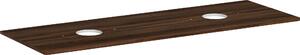 Hansgrohe Xelu Q Console avec 2 découpes rondes, 1560x550, pour vasque à poser, sans trou pour robinet, 54119630, 54119630