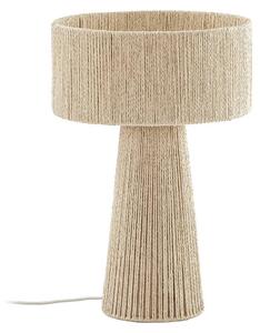Lampada da tavolo Lindby Anuva, altezza 42 cm, realizzata in carta, colore beige, attacco E27