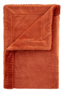 Coperta arancione in micropile 150x200 cm Velvet and Faux Fur – Catherine Lansfield