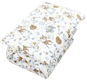 Set di piumoni per bambini TupTam con motivi, piumone per tutte le stagioni, copriletto, cuscino e federa, 2 pezzi, colore: Animali selvatici, dimensioni: 135x100 cm