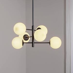 Lampada a sospensione in vetro Aurora Domiluce, dimmerabile, Nero, Soggiorno / Sala da pranzo, Vetro, Lampada a sospensione