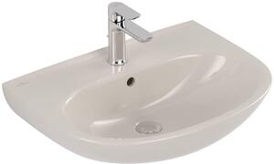 V&B Lavabo O.Novo 60x46cm, ovale, c rubinetto, c troppopieno, perg. C+