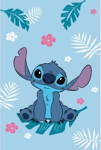 Coperta per bambini blu in vello 100x150 cm Lilo a Stitch "Blue" – Jerry Fabrics
