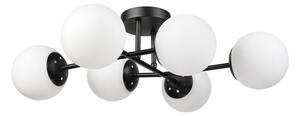Brilagi - Lampadario a plafone MALONY 6xE14/20W/230V nero