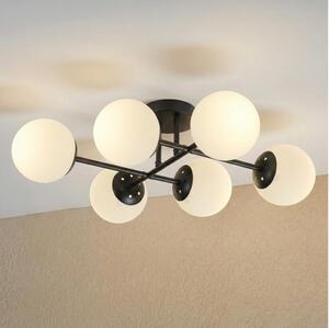 Brilagi - Lampadario a plafone MALONY 6xE14/20W/230V nero